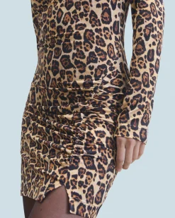 FROM FUTURE Abito Maglia lunga a maniche corte HotLeopard Fashion