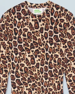 FROM FUTURE Abito Maglia lunga a maniche corte HotLeopard Fashion
