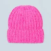 FROM FUTURE Berretto con Risvolto a Coste BrightPinkMou Store