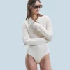 FROM FUTURE Body Maniche lunghe Ecrù Cheap