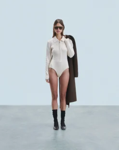FROM FUTURE Body Maniche lunghe Ecrù Cheap