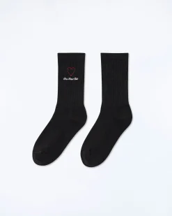 FROM FUTURE Calzini Mezza Gamba Cuore Nero Store