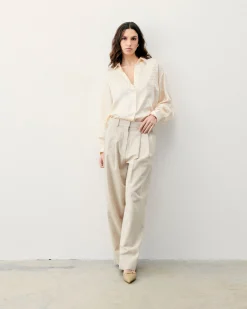 FROM FUTURE Camicia Maniche lunghe ChampagneJacquard Online