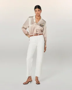 FROM FUTURE Camicia Maniche lunghe Cassie Ecrù Sale