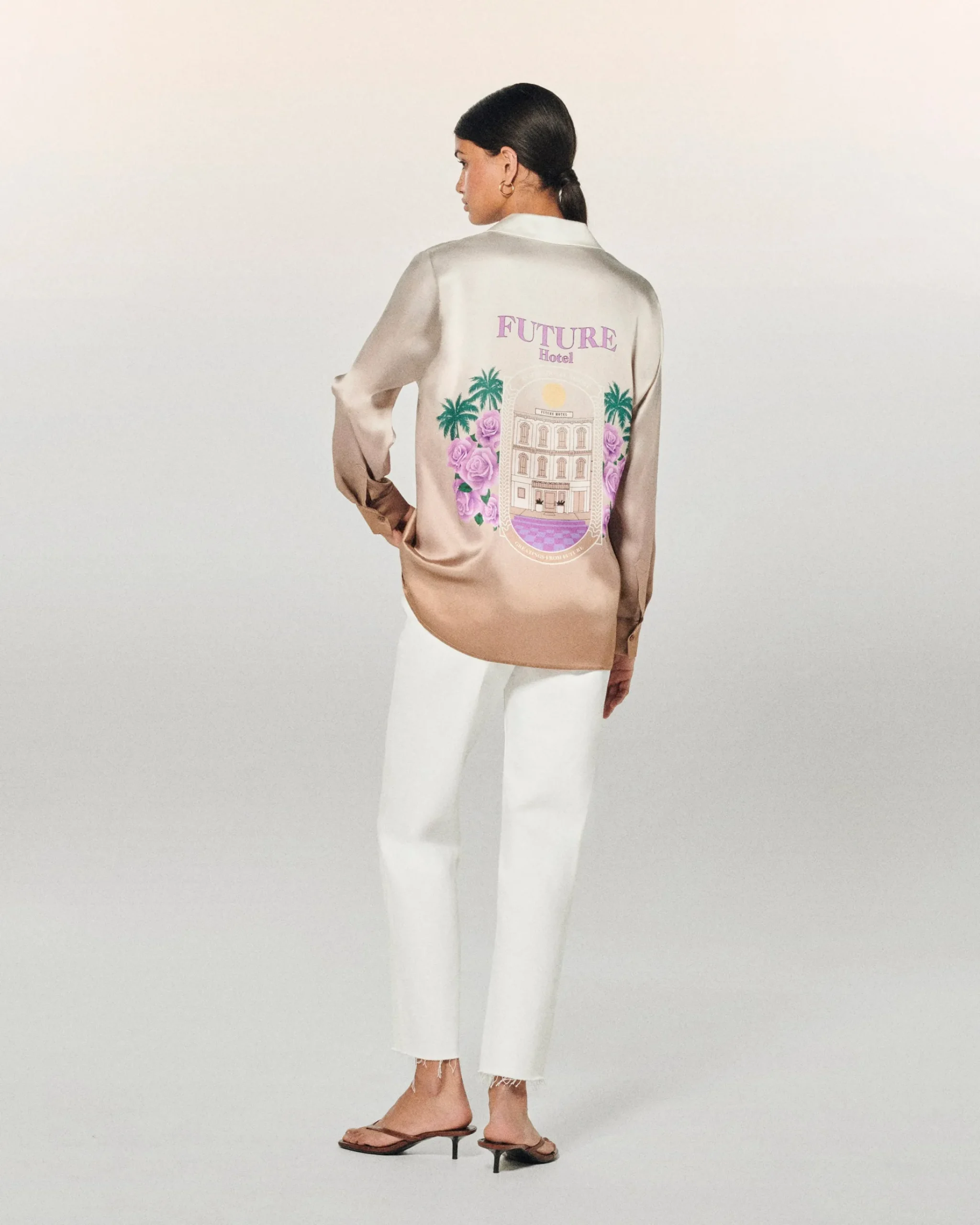 FROM FUTURE Camicia Maniche lunghe Cassie Ecrù Sale