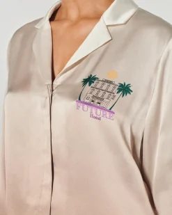FROM FUTURE Camicia Maniche lunghe Cassie Ecrù Sale