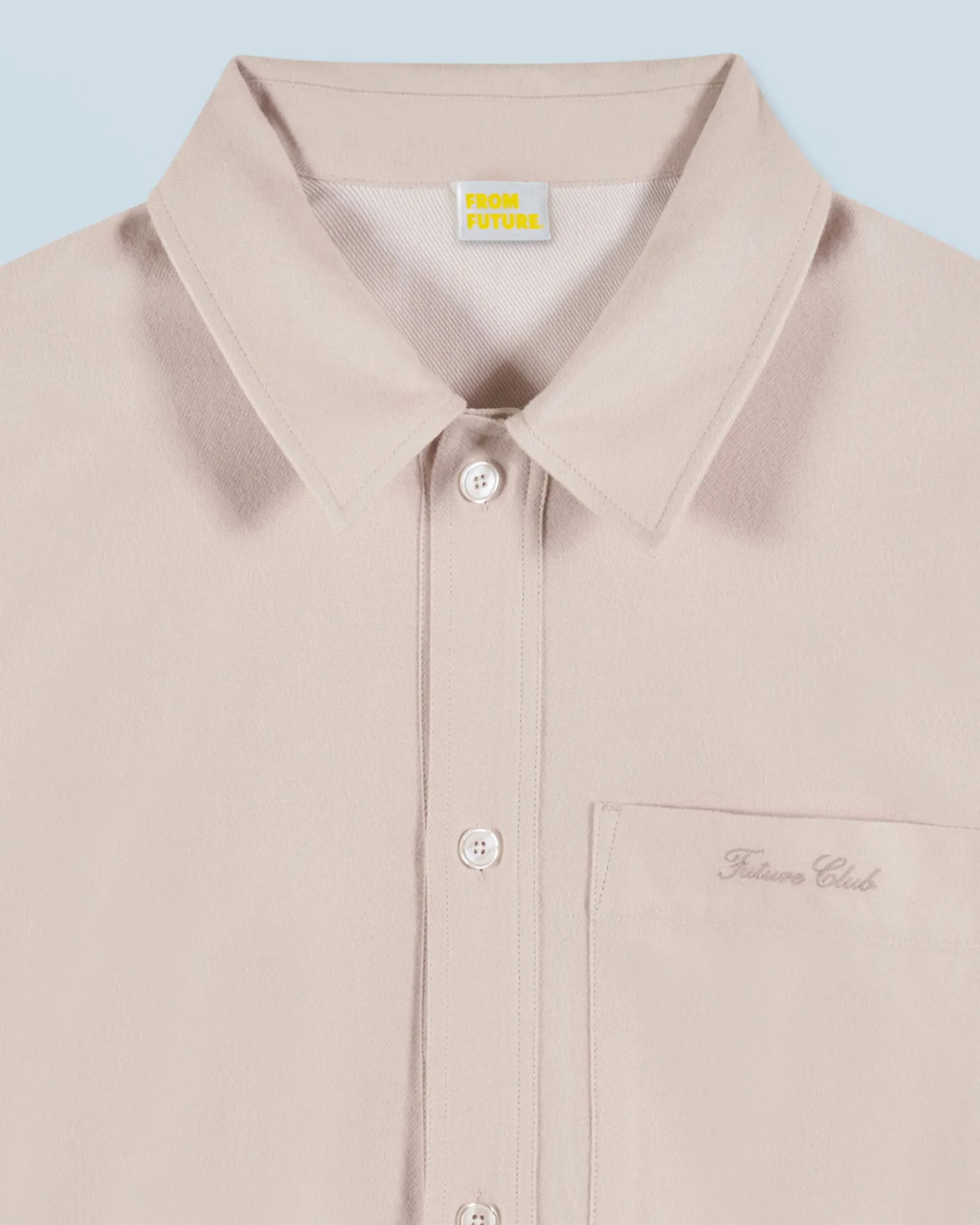 FROM FUTURE Camicia Maniche lunghe con Tasca Sabbiadeldeserto Sale