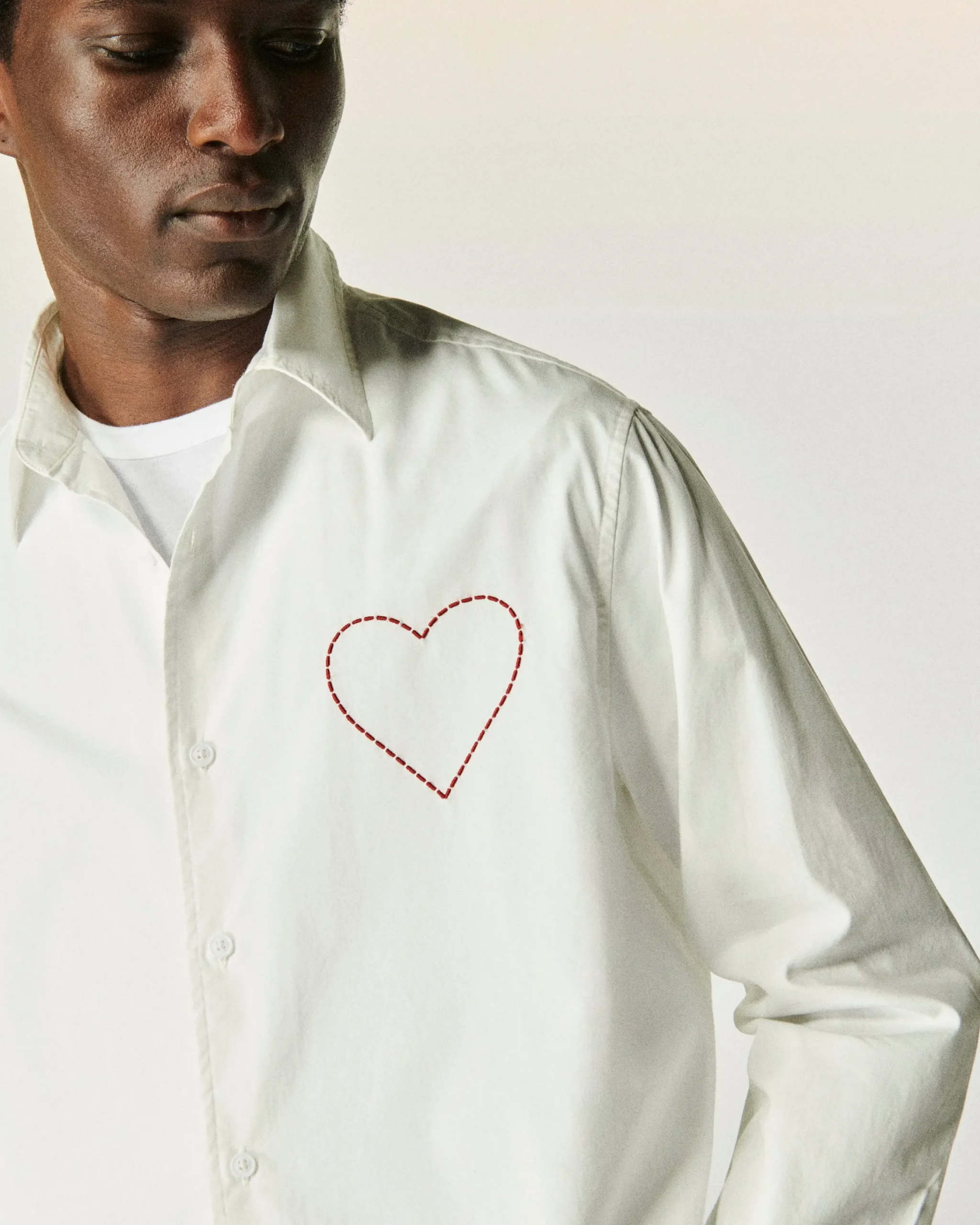 FROM FUTURE Camicia Maniche lunghe Popeline Bianco Discount