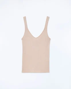 FROM FUTURE Canotta a Coste Tinta unita LightBeige Shop