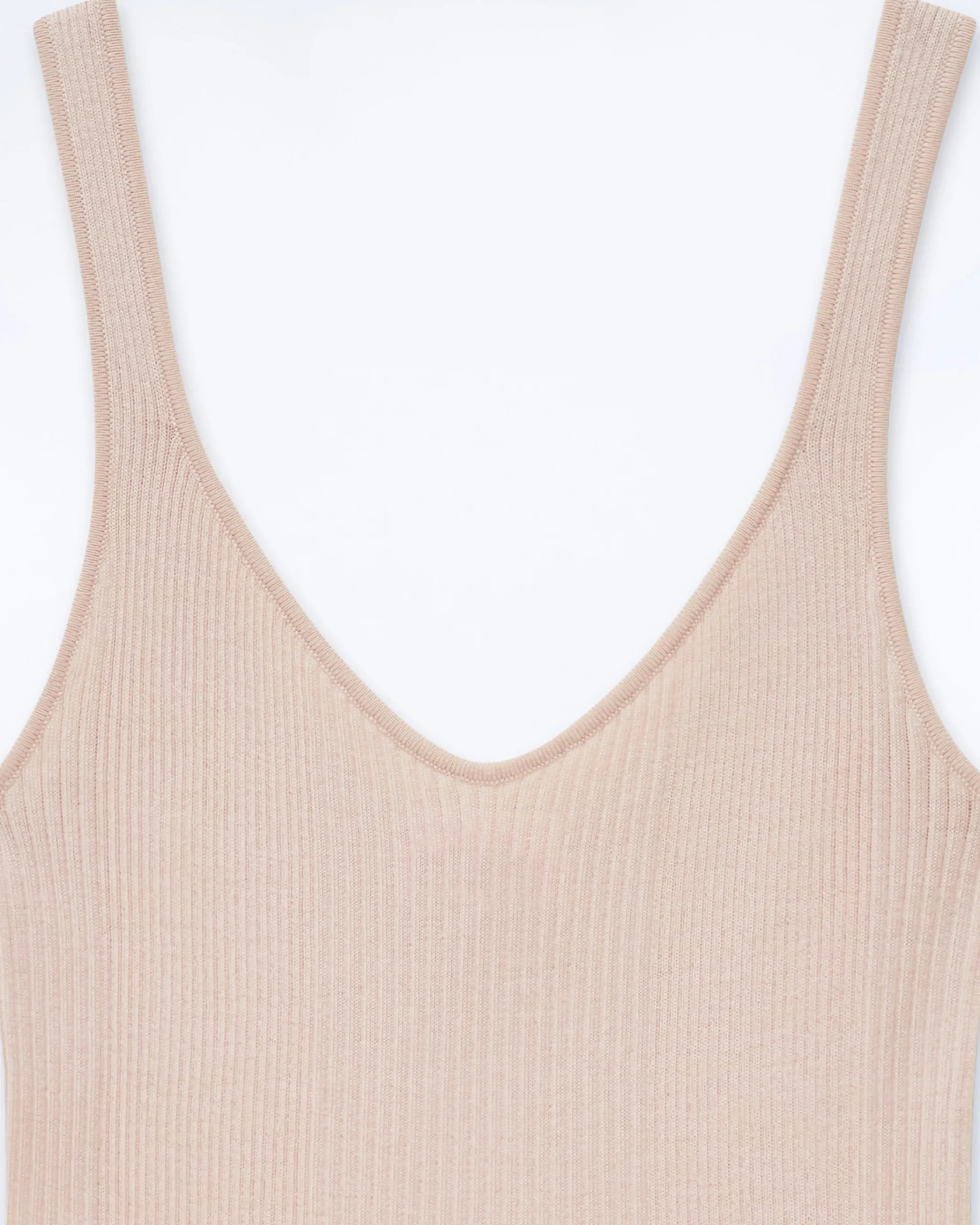 FROM FUTURE Canotta a Coste Tinta unita LightBeige Shop