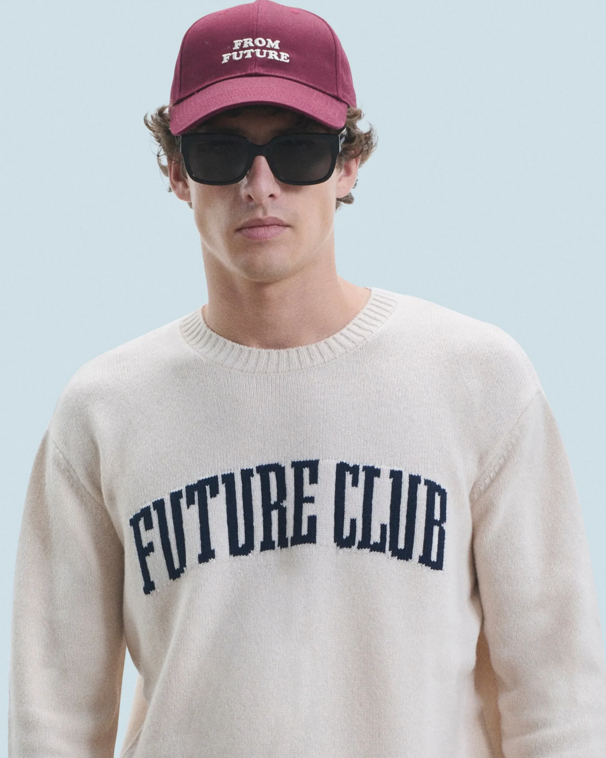 FROM FUTURE Cappellino con Visiera curva Burgundy Flash Sale