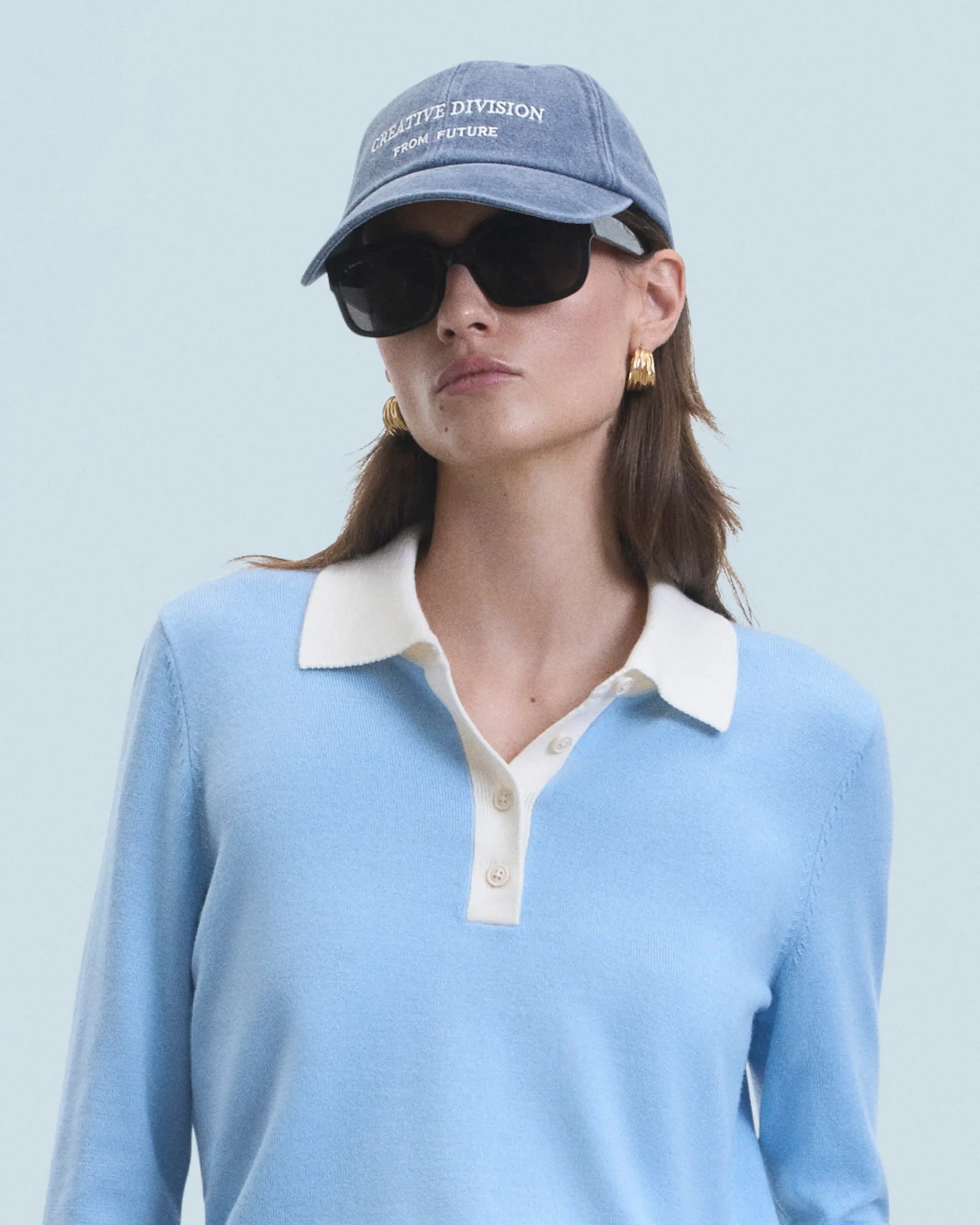 FROM FUTURE Cappellino con Visiera curva Creative Division WashedGreyBlue Store