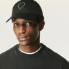 FROM FUTURE Cappellino con Visiera curva Cuore Nero Cheap