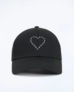 FROM FUTURE Cappellino con Visiera curva Cuore Nero Cheap