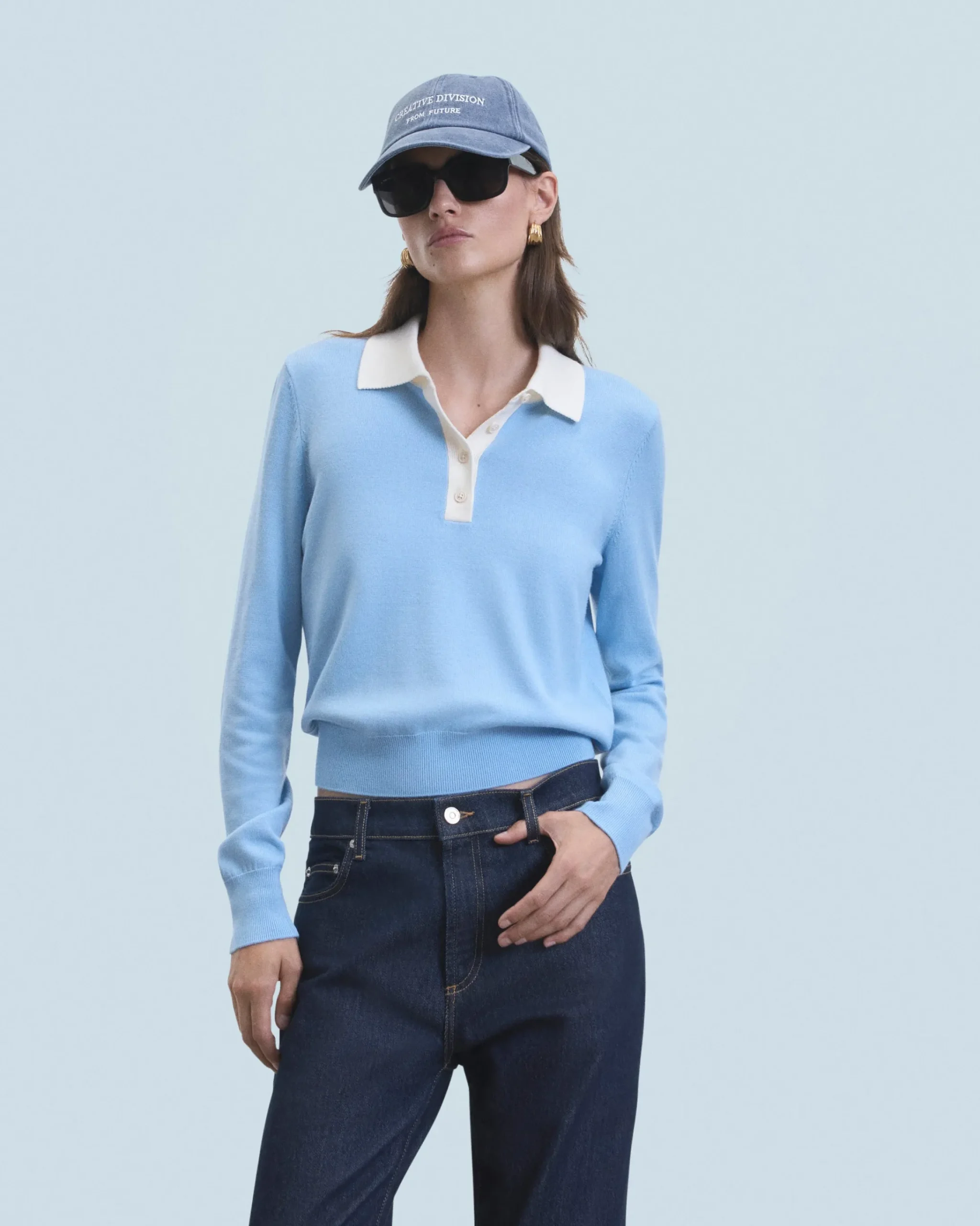 FROM FUTURE Cappellino con Visiera curva Creative Division WashedGreyBlue Store