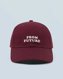 FROM FUTURE Cappellino con Visiera curva Burgundy Flash Sale