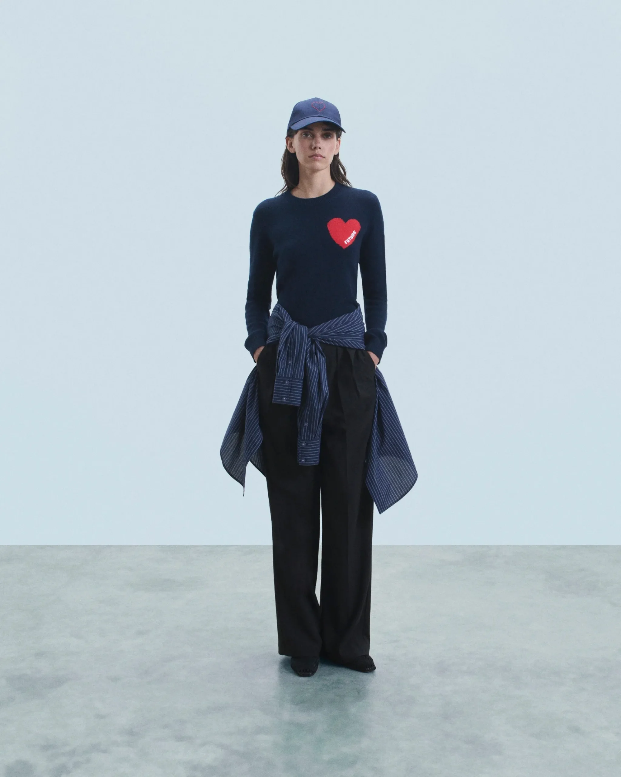 FROM FUTURE Cappellino con Visiera curva Cuore ricamato MarinaMilitare Discount