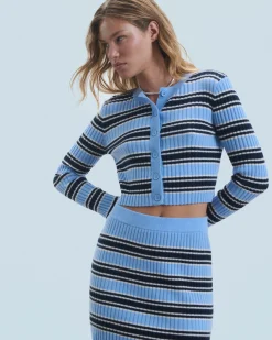 FROM FUTURE Cardigan a righe FairyBlue Best