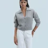FROM FUTURE Cardigan-pullover a Coste Grigioericascuro Cheap