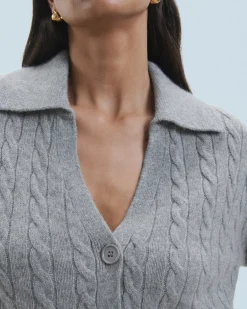 FROM FUTURE Cardigan-pullover a Coste Grigioericascuro Cheap