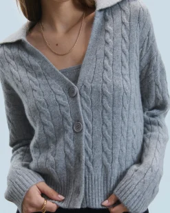 FROM FUTURE Cardigan-pullover a Coste Grigioericascuro Cheap