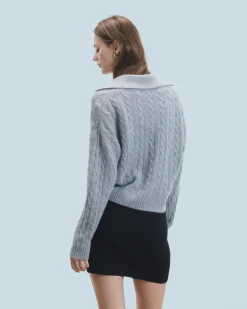 FROM FUTURE Cardigan-pullover a Coste Grigioericascuro Cheap