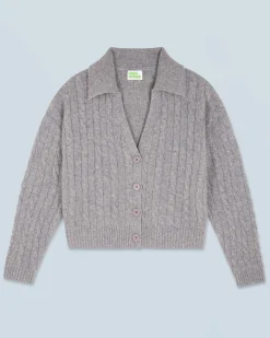 FROM FUTURE Cardigan-pullover a Coste Grigioericascuro Cheap