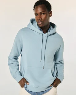 FROM FUTURE Felpa con Cappuccio GreyBlue Best Sale