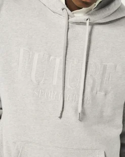 FROM FUTURE Felpa con Cappuccio Future Tono su tono Grigioericachiaro Cheap