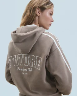 FROM FUTURE Felpa con Cappuccio Future Taupe Discount