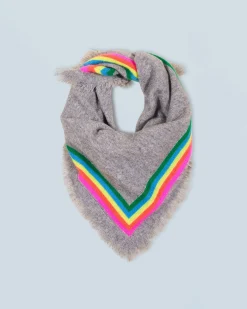 FROM FUTURE Foulard Regular Banda multicolore Grigioericascuro Online