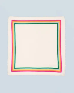 FROM FUTURE Foulard Regular Banda multicolore Ecrù Clearance