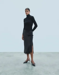 FROM FUTURE Gonna Midi Nero Discount