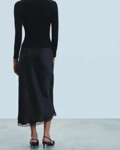 FROM FUTURE Gonna Midi Nero Discount