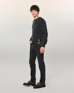 FROM FUTURE Jacob Jean Slim Fit WashedBlack Cheap