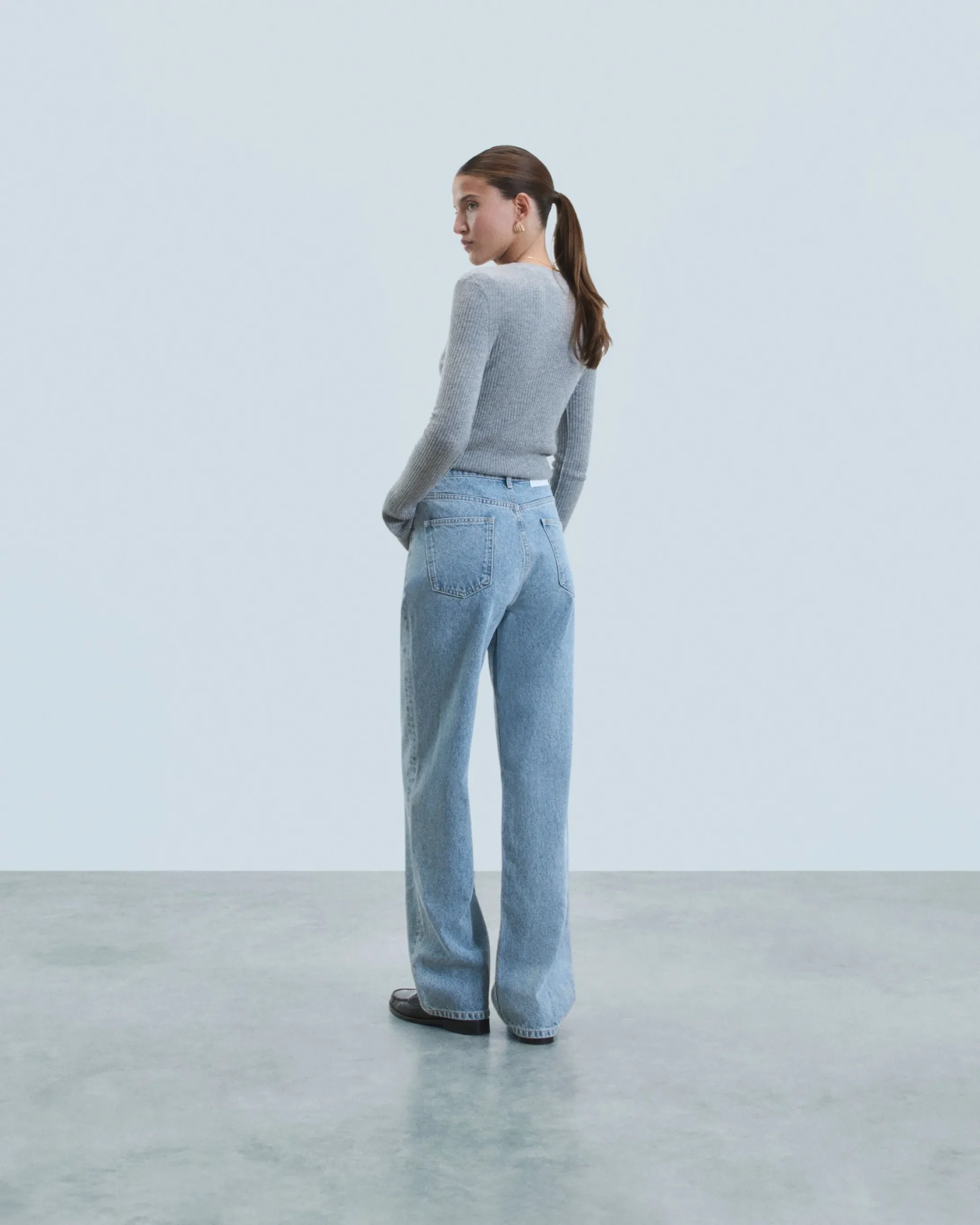 FROM FUTURE Jamie Jean Straight Cut LightBlue Fashion