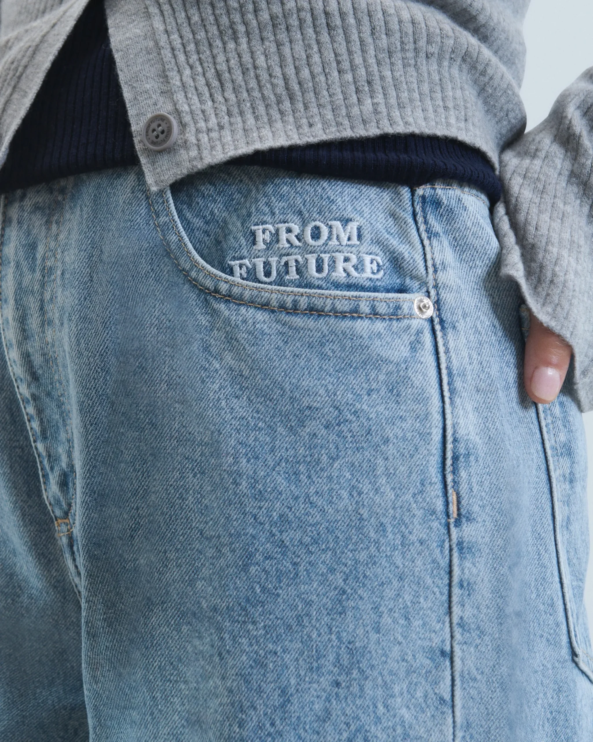 FROM FUTURE Jamie Jean Straight Cut LightBlue Fashion