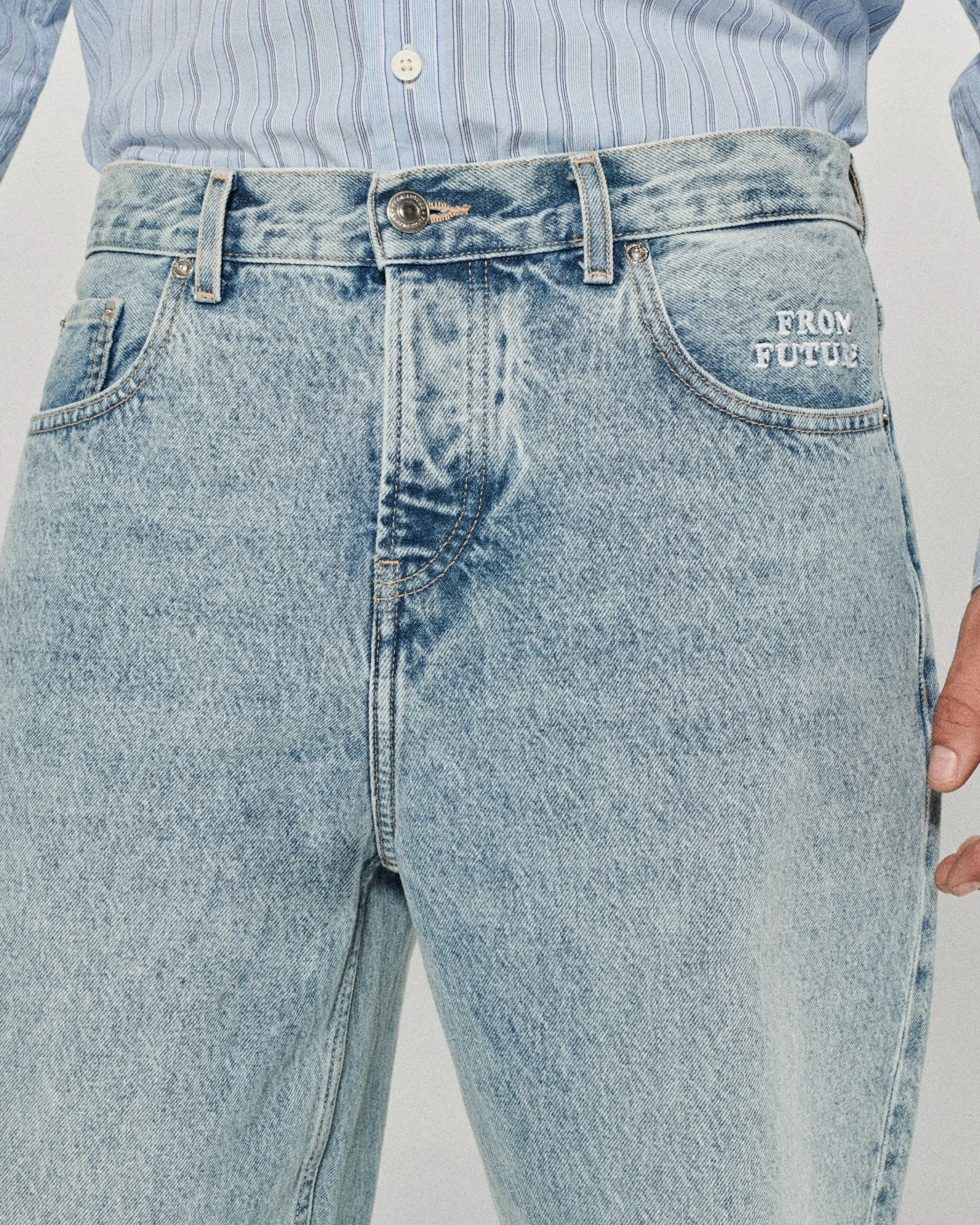 FROM FUTURE Jean rastremale Jackson LightBlue Store