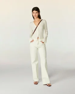 FROM FUTURE Jeans Larghi Ecrù Hot