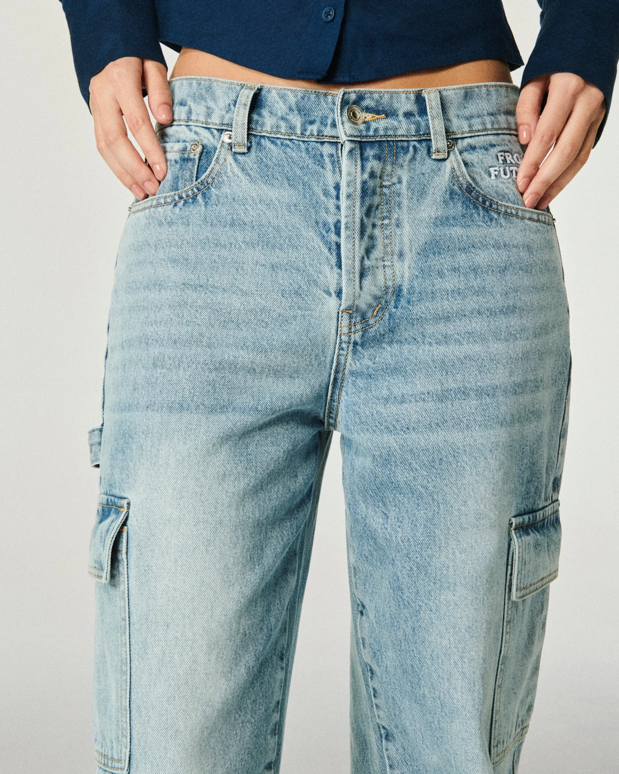 FROM FUTURE Jeans Larghi Bambinablu New