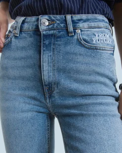 FROM FUTURE Joe Jean Bootcut Lit BleuClair New