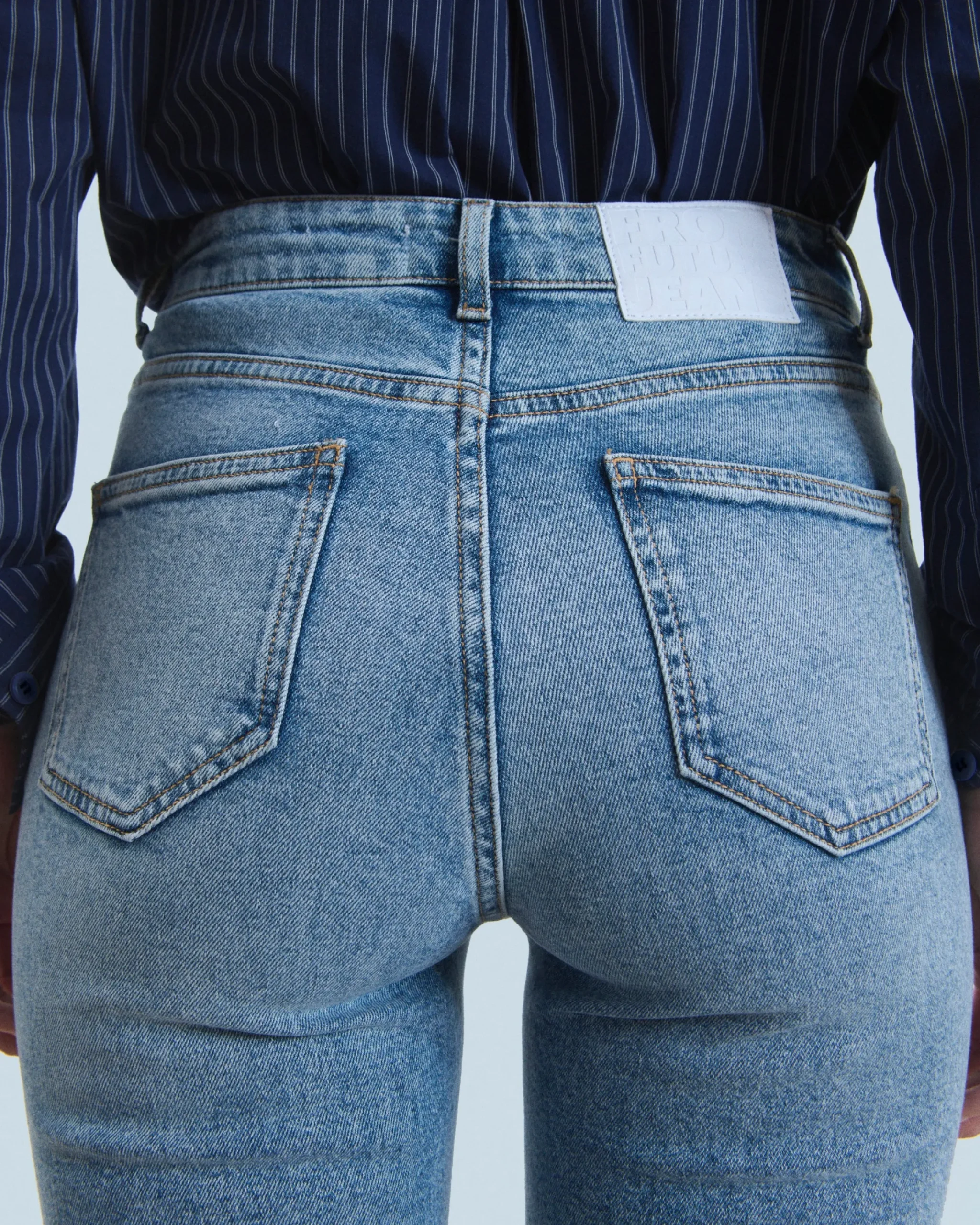 FROM FUTURE Joe Jean Bootcut Lit BleuClair New
