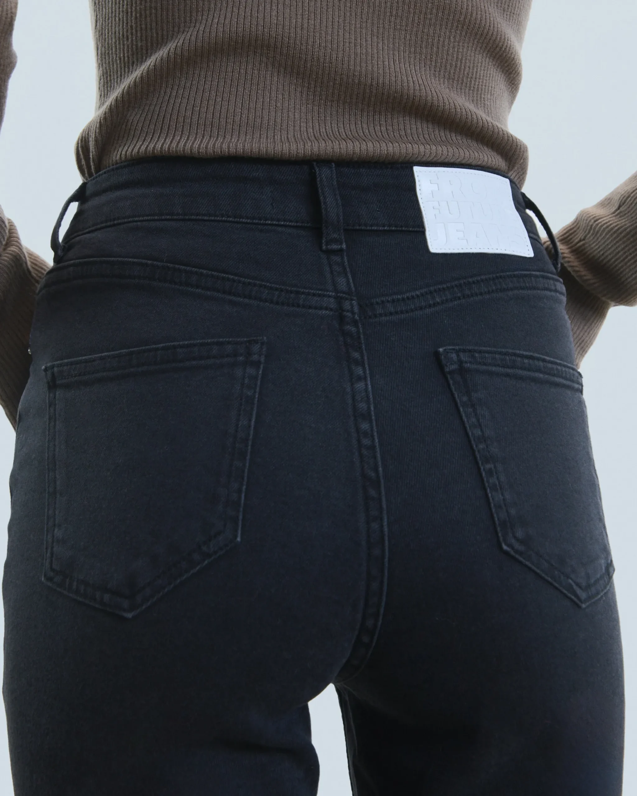 FROM FUTURE Joe Jean Bootcut Lit Nero Cheap