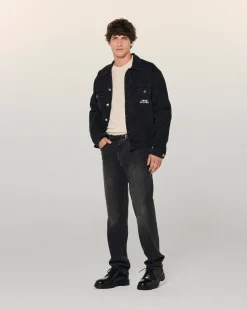FROM FUTURE Joey Jean Straight Cut WashedBlack New