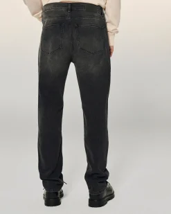 FROM FUTURE Joey Jean Straight Cut WashedBlack New
