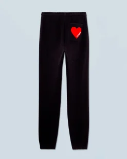 FROM FUTURE Joggers Dritti Cuore Nero New