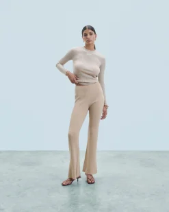 FROM FUTURE Joggers Larghi Beige Cheap