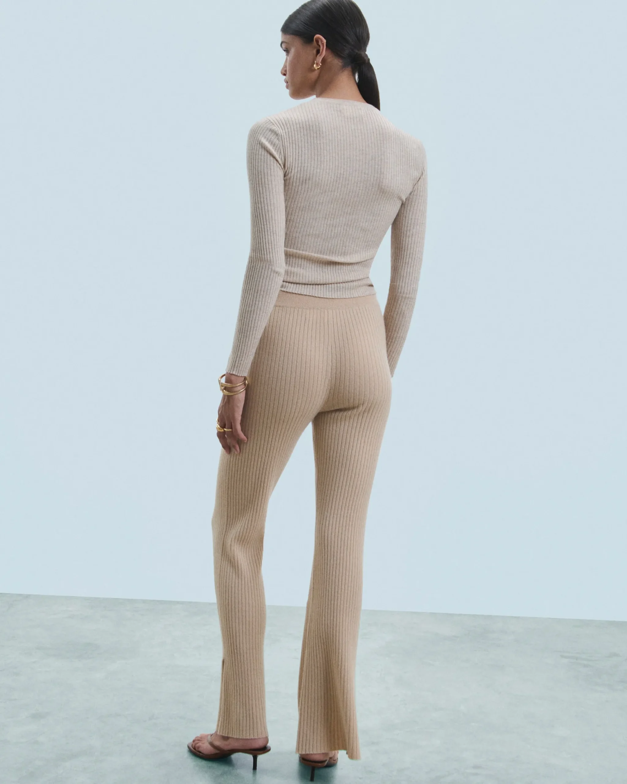 FROM FUTURE Joggers Larghi Beige Cheap