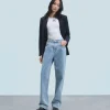 FROM FUTURE Joseph Jean Straight Cut BleuClair Clearance
