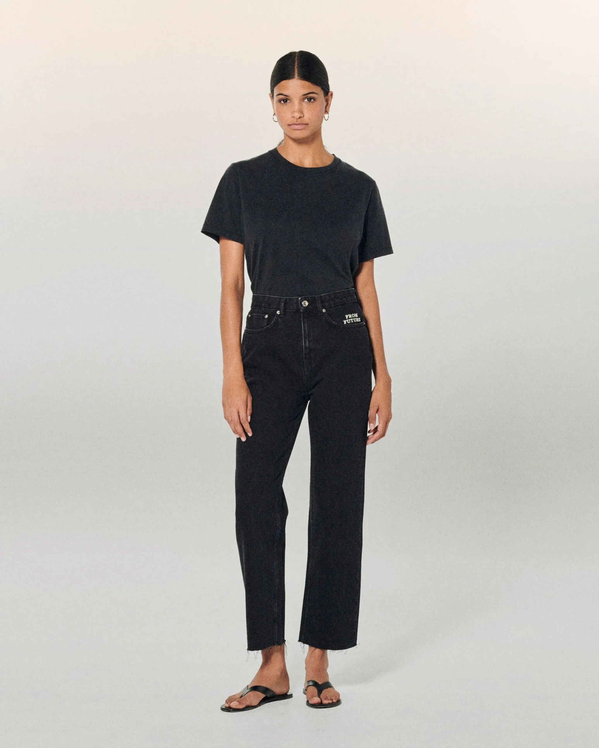 FROM FUTURE Joseph Jean Straight Cut Nero Cheap